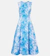 Emilia Wickstead Mara Maxi Dress In Blue