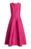 Emilia Wickstead Mara Silk-blend Tent Dress In Pink