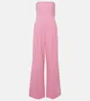 Emilia Wickstead Marcie Jumpsuit Mit Weitem Bein In Pink