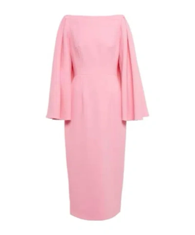 Emilia Wickstead Midi Dress In Pink