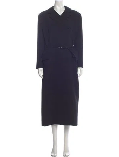 Pre-owned Emilia Wickstead Midi Length Dress In Blue