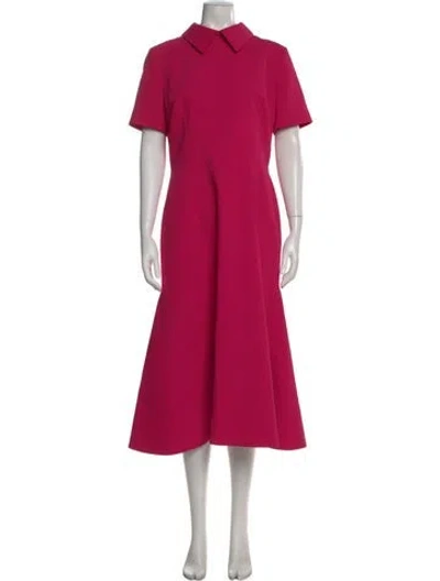 Pre-owned Emilia Wickstead Midi Length Dress W/ Tags In Pink