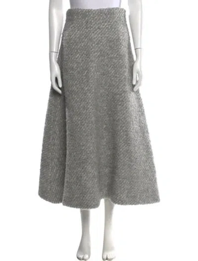 Pre-owned Emilia Wickstead Midi Length Skirt In Grey