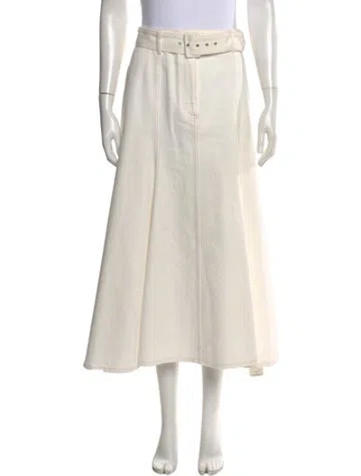 Pre-owned Emilia Wickstead Midi Length Skirt In Neutral