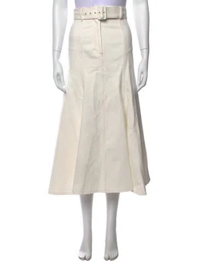 Pre-owned Emilia Wickstead Midi Length Skirt In Neutrals