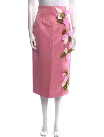 Pre-owned Emilia Wickstead Midi Length Skirt In Pink