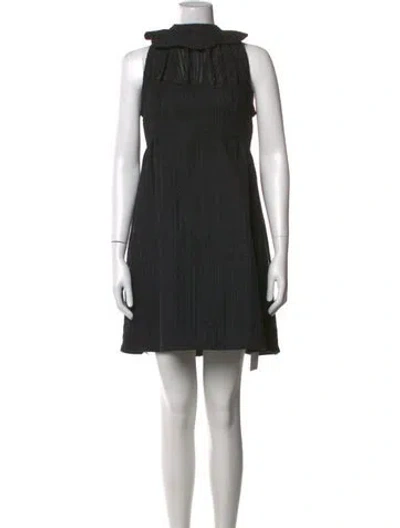 Pre-owned Emilia Wickstead Mini Dress In Black