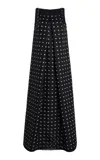 Emilia Wickstead Nayla Polk-dot Taffeta Maxi Dress