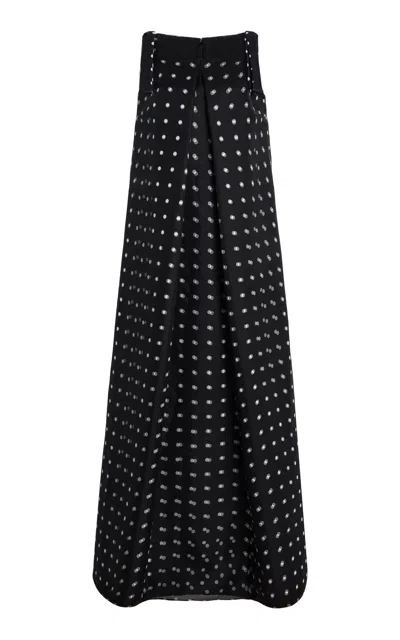 Emilia Wickstead Nayla Polk-dot Taffeta Maxi Dress