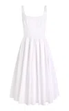 Emilia Wickstead Nikush Cotton Midi Dress In White