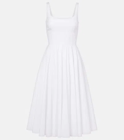 Emilia Wickstead Nikush Cotton Midi Dress In White