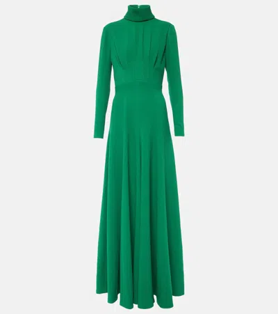 green emilia wickstead dress Vero Dress In Olive Green Doppio Satin main image 1