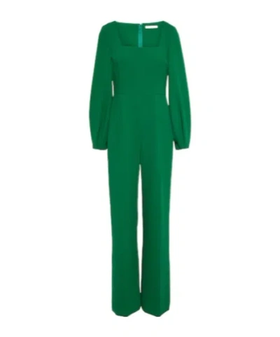Emilia Wickstead Pattie Crêpe Jumpsuit In Multi