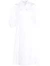 Emilia Wickstead Midikleid Mit Steigendem Revers In White