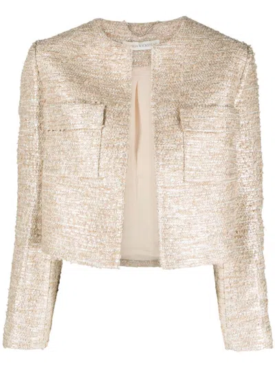 Emilia Wickstead Pheblia Tweed Jacket In Neutrals