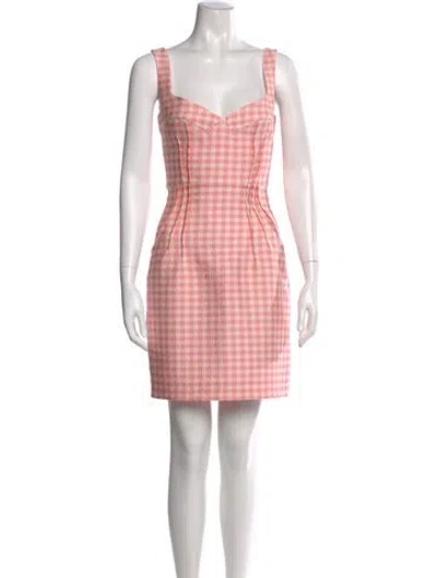 Pre-owned Emilia Wickstead Plaid Print Mini Dress In Multi