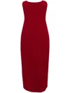 Emilia Wickstead Ryder Plissé Midi Dress - Women's - Polyester/acetate/silk In Red