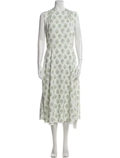 Pre-owned Emilia Wickstead Printed Midi Length Dress In Multi
