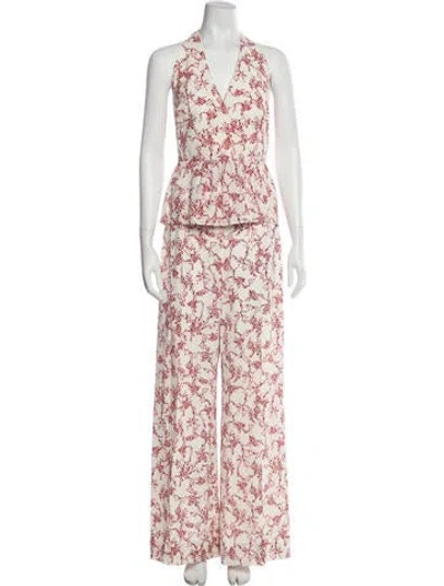 Pre-owned Emilia Wickstead Printed Set In Pink
