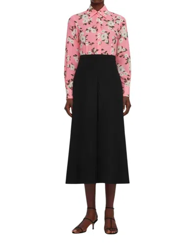 Emilia Wickstead Ravanne Crepe Georgette Top In Pink