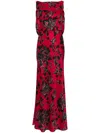 EMILIA WICKSTEAD NEFELI FLORAL-PRINT GOWN - WOMEN'S - POLYESTER/ECOVERO VISCOSE (LENZING)/VISCOSE