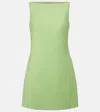 Emilia Wickstead Rifer Wool Cady Minidress In Green