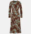 Emilia Wickstead Roland Floral Crêpe Midi Dress In Multicoloured