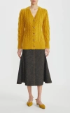 EMILIA WICKSTEAD ROSS CABLE-KNIT MOHAIR CARDIGAN