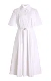 Emilia Wickstead Rubie Cotton Coat Dress In White