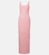 Emilia Wickstead Sharon Seersucker Gown In Pink
