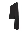 Emilia Wickstead Silk Draped Rosie Blouse In Black