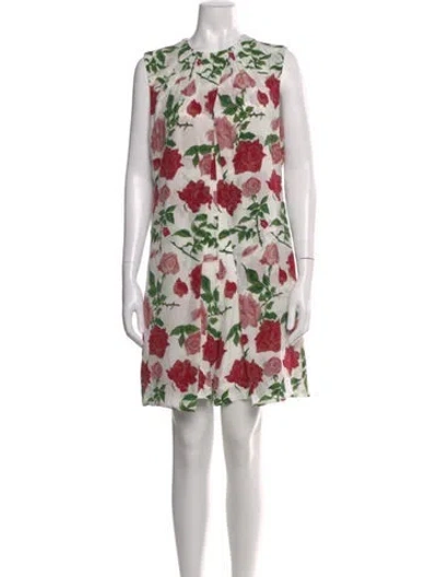 Pre-owned Emilia Wickstead Silk Floral Print Jumpsuit In Pink