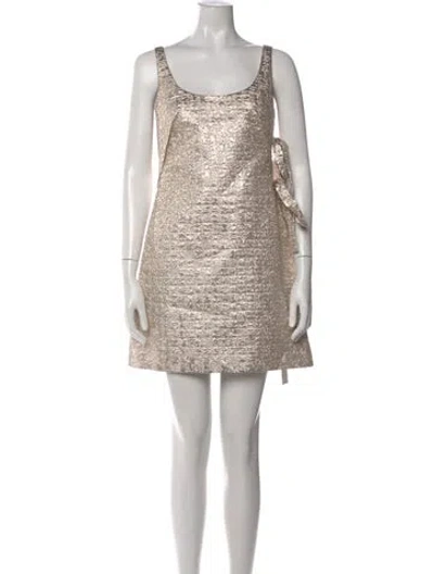 Pre-owned Emilia Wickstead Silk Mini Dress W/ Tags In Multi