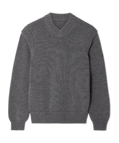 Emilia Wickstead Solid-color Turtleneck Sweater In Gray