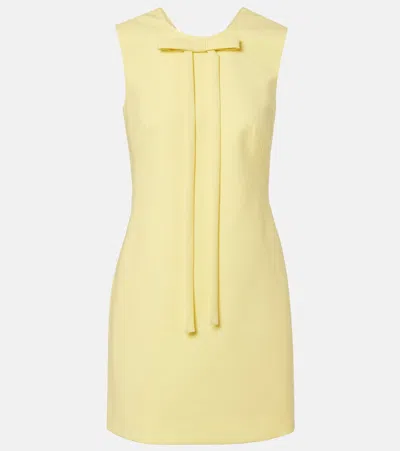 Emilia Wickstead Sorra Bow-detail Minidress In Yellow