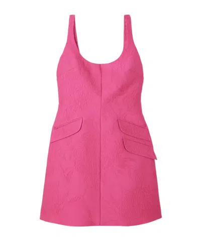 Emilia Wickstead Spaghetti Strap Mini Dress In Pink