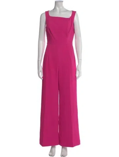 Pre-owned Emilia Wickstead Square Neckline Jumpsuit In Pink