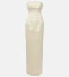 Emilia Wickstead Strapless Gown In Ivory
