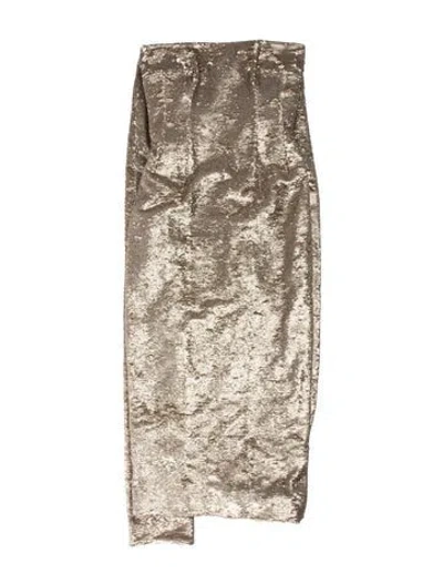 Pre-owned Emilia Wickstead Strapless Midi Length Dress W/ Tags In Multi