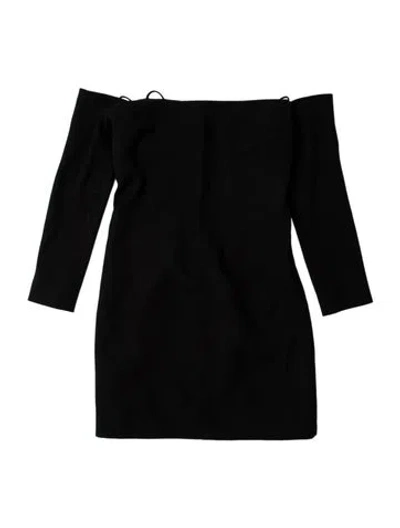 Pre-owned Emilia Wickstead Strapless Mini Dress In Black