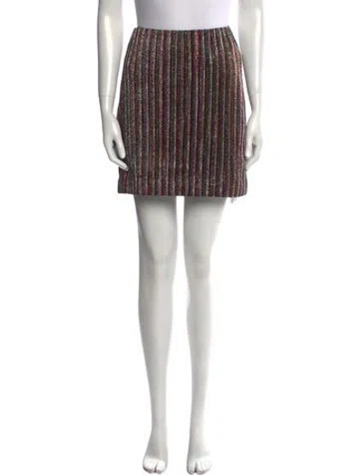 Pre-owned Emilia Wickstead Striped Mini Skirt