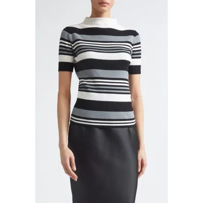 Emilia Wickstead Toma Merino Wool Knit Top In Black