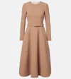 Emilia Wickstead Ucellina Belted Paneled Midi Dress In Pink