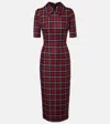 Emilia Wickstead Valletta Wool-blend Midi Dress In Red