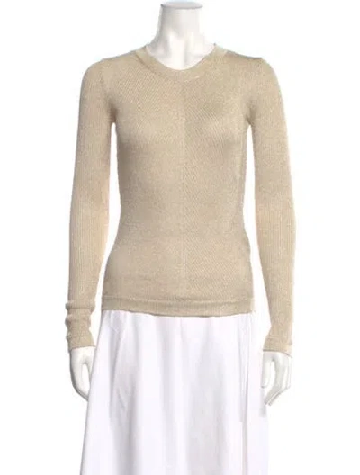 Pre-owned Emilia Wickstead V-neck Long Sleeve Top