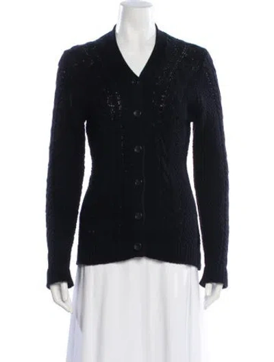 Pre-owned Emilia Wickstead V-neck Sweater In Black