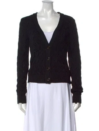 Pre-owned Emilia Wickstead V-neck Sweater In Black
