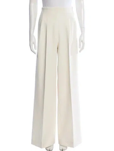 Pre-owned Emilia Wickstead Wide Leg Pants In Neutral