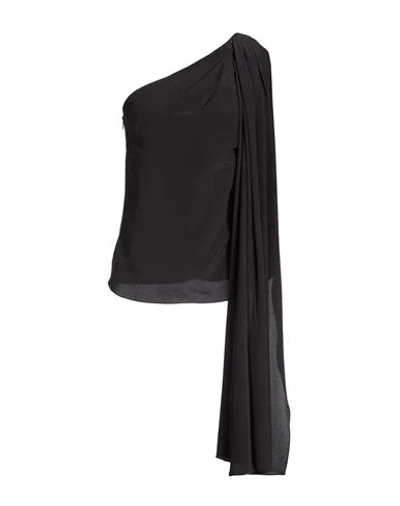 Emilia Wickstead Woman Top Black Size 4 Silk