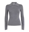 Emilia Wickstead Wool Cashfeel Collared Sweater In Gray